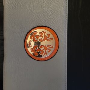 Grey/taupe chain purse